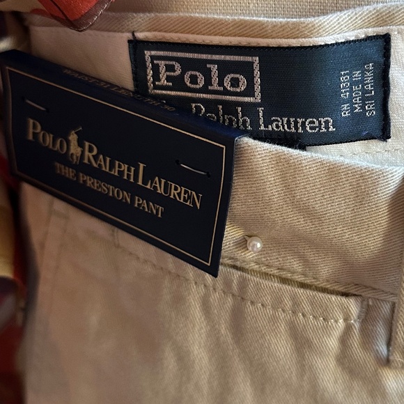 Polo by Ralph Lauren Men’s Preston Pant Chinos in Sand/Khaki NWT - Picture 5 of 5